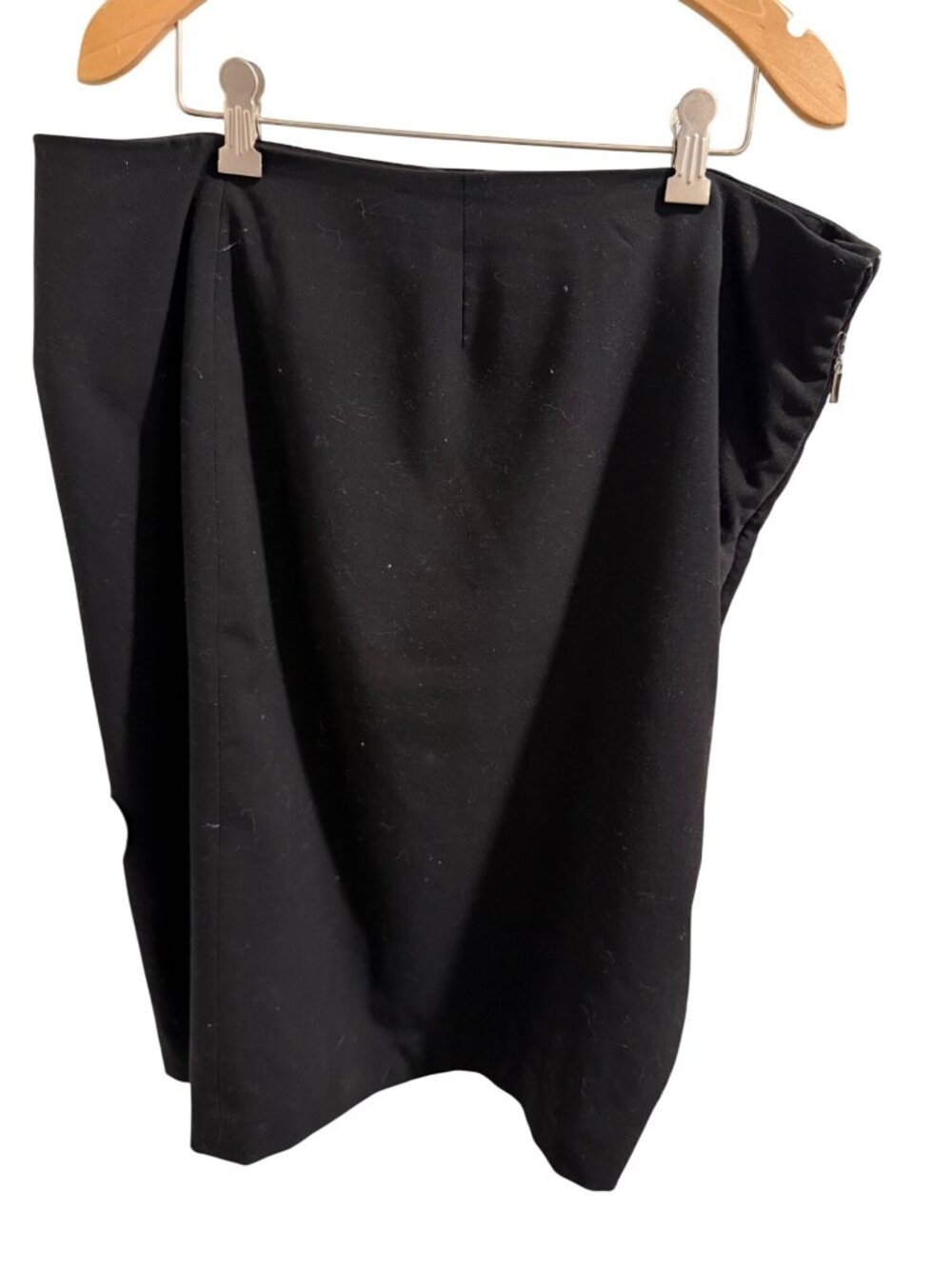 Worthington Stretch Black Pencil Skirt Size 10 Polyester Blend